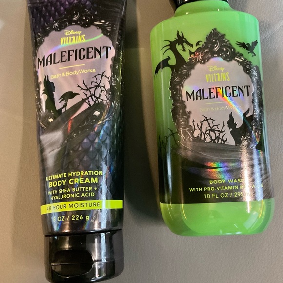 Bath and Bodyworks Disney Villians Maleficent Body Cream and Body Wash New - Picture 2 of 4